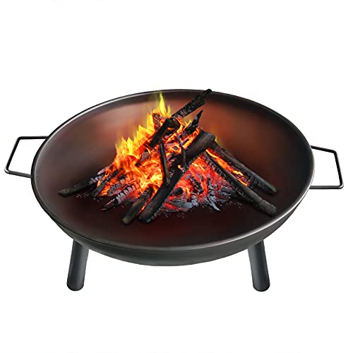 Montafox Feuerschale Feuerstelle Lagerfeuer Metall Ø 58 cm für Garten und Terrasse