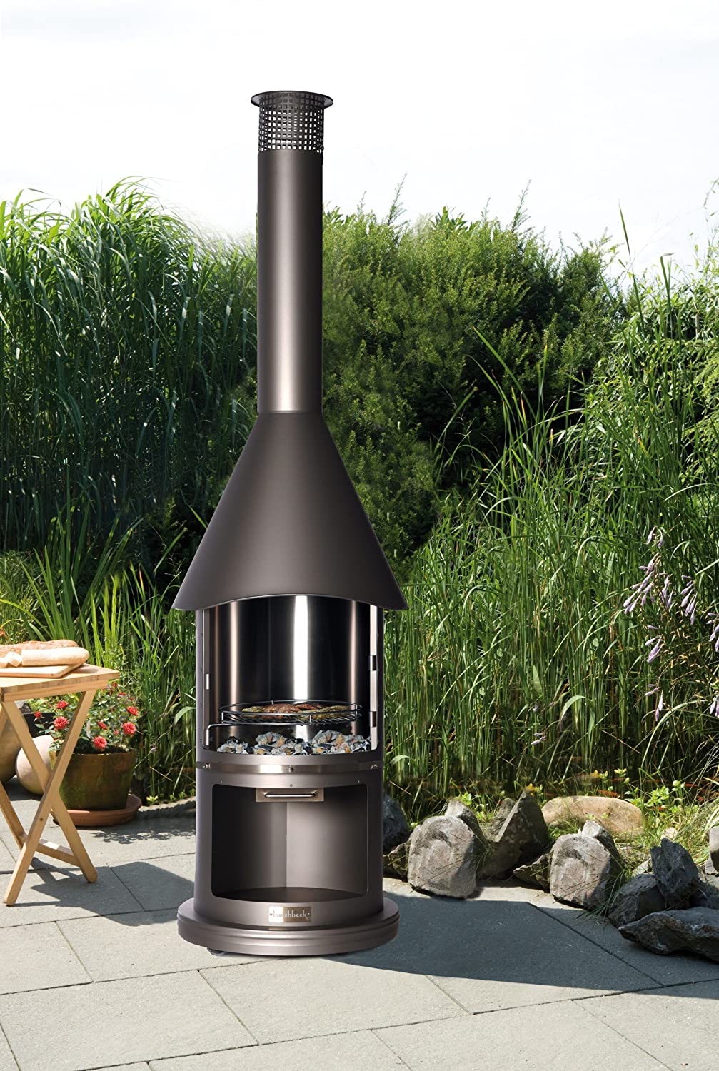 kamin grill garten